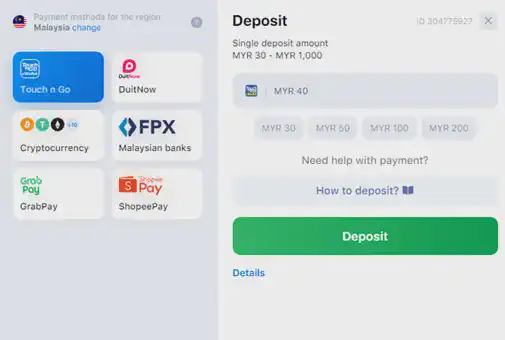 1win deposit limits